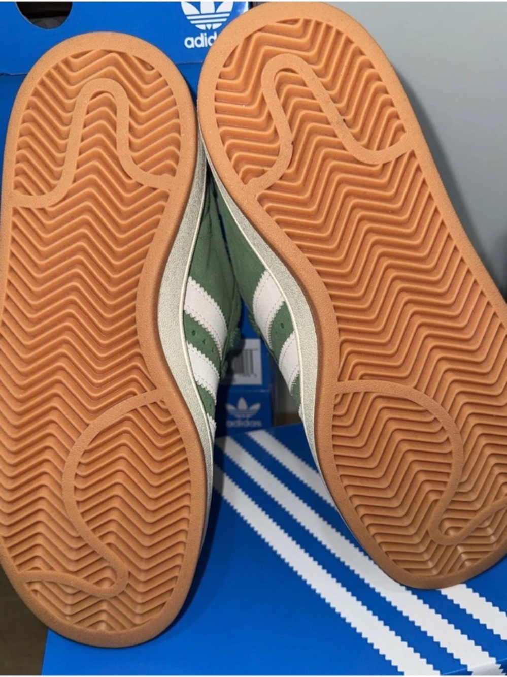 Adidas Campus 00s Green White Suede Low Top Sneakers 00's Style size 6, 7, 7.5 - Picture 5 of 6